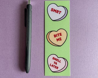 Snarky Hearts Bookmark