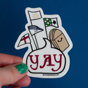 And There Was Much Rejoicing Die Cut Sticker