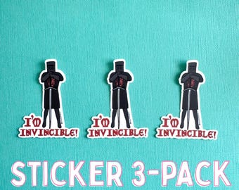 I'm Invincible! Black Knight Die Cut Sticker 3-Pack