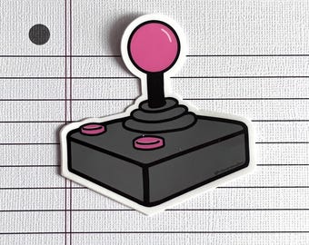 Pink Joystick Die Cut Sticker