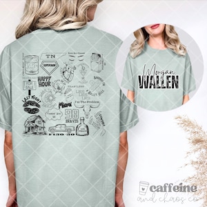 Morgan Wallen Song Collage PNG - Digital Download