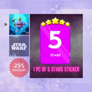 1 Stück 5 beliebige Star MoGo Sticker aus dem Set 15-21 Star Wars Album ( Außer Gold Sticker)