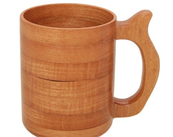 Handcrafted Hickory Large Wood Mug 32 oz Tankard, Beer Stein, Beer Mug, Drinking Vessel