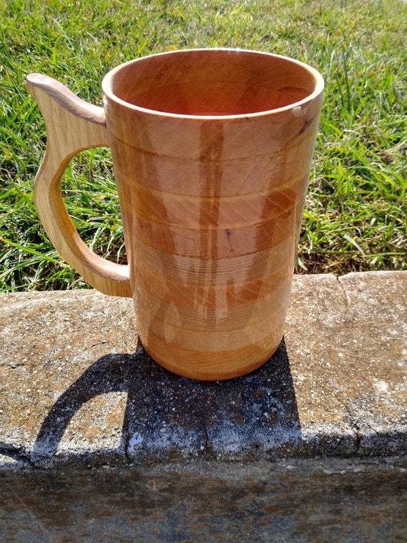 Handcrafted Wood Mug Hickory 64 Oz Tankard, Beer Stein, Wood Mug, Beer Mug,  Drinking Vessel - Etsy