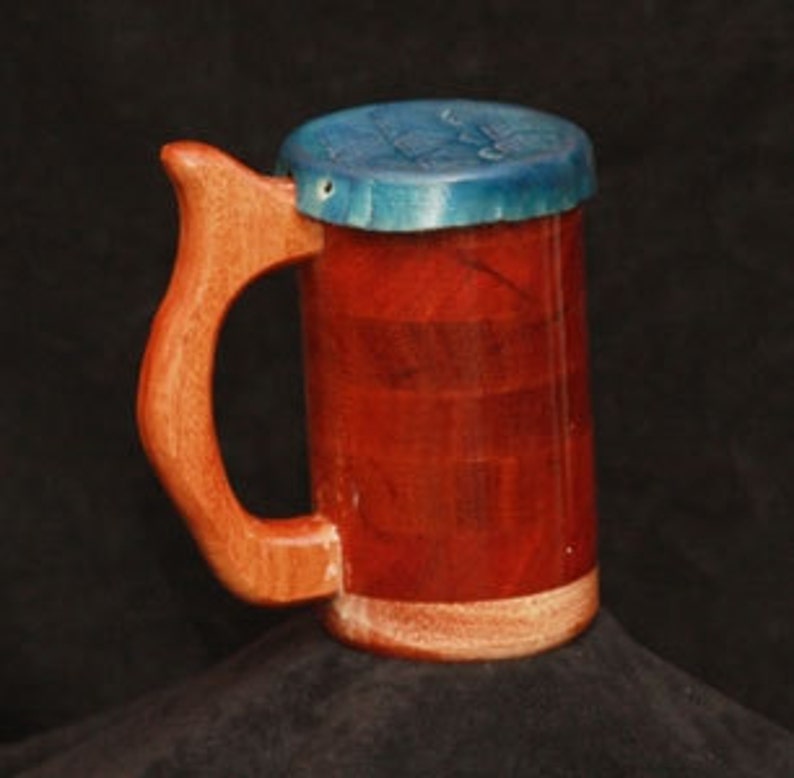 Mug Tankard Leather Lids for Small Beer Mugs Steins Wooden Etsy