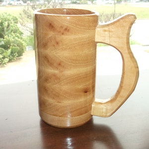 Handcrafted Hickory Wood Beer Mug 12oz Wood Beer Stein, Wood Tankard, Drinking Vessel, Wooden Beer Mug, Wood Mug, Stein, Mug, Tankard