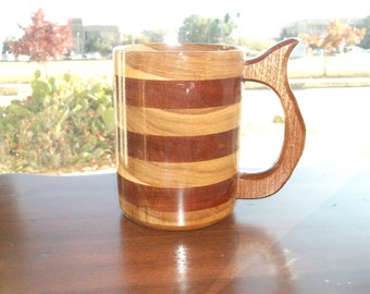 Handcrafted Mahogany /Hickory Wood Beer Mug 32oz Wood Beer Stein,Wood Tankard, Drinking Vessel, Wood Beer Mug, Wood Mug, Stein, Mug, Tankard