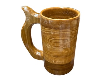 Handcrafted Red River Cypress Wood Beer Mug 12oz Wood Beer Stein, Wood Tankard, Drinking Vessel, Wooden Beer Mug Stein, Mug, Tankard