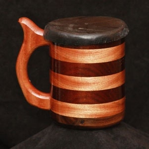 Leather Lids for Large 32 Oz Beer Mugs, Steins, Wooden Drinking