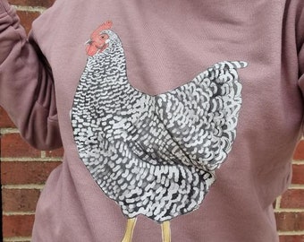 Barred Rock Hen Sweatshirt