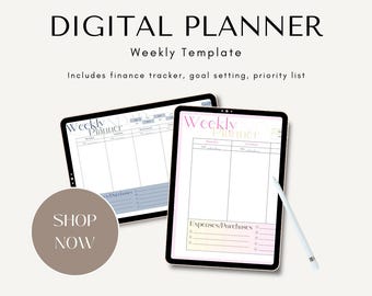 Planejador semanal Brovolves (monitor financeiro, definição de metas, lista de prioridades incluída)