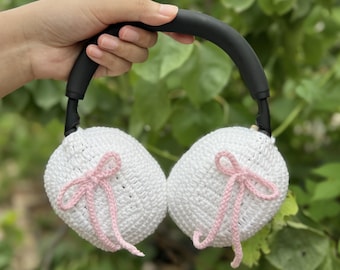 crochet handmade airpod max cover,bose headphone cover,sony xm6,sony xm5 accessories,sony xm4 cover,headphone accessories,Music Lovers.