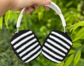 Crochet Lucky Ginkgo Leaf Headphone Cover,crochet airpod max cover,sony xm4,sony xm5,sony xm6,Music Lover,Handmade Gifts,any headphone model