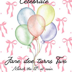 Birthday Girl invitation