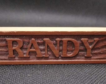 Wood Keychain RANDY