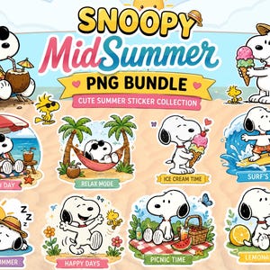 Snoopy Beach - Etsy