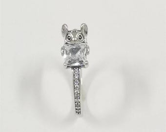 pandora stitch  stone ring