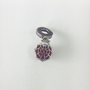 pandora moments sterling silver red ladybird dangle charm