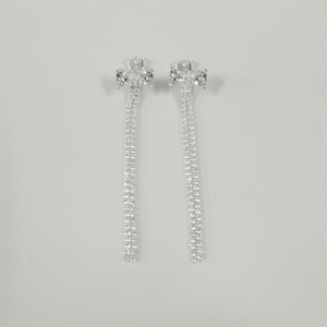pandora pavé bow drop earrings