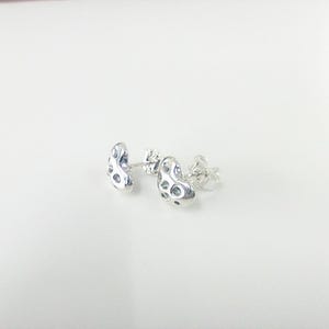 pandora heart sterling silver stud earrings