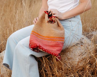 Handmade Peruvian Drawstring Backpack - Etsy display picture 1