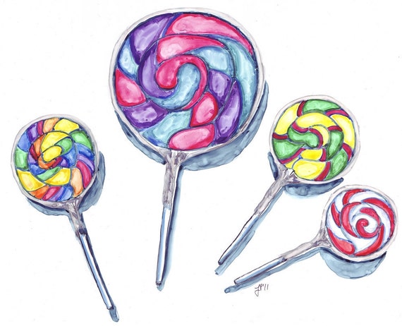 Sucette (feminine word) • Lollipop • /sy.sɛt/ • Drawin