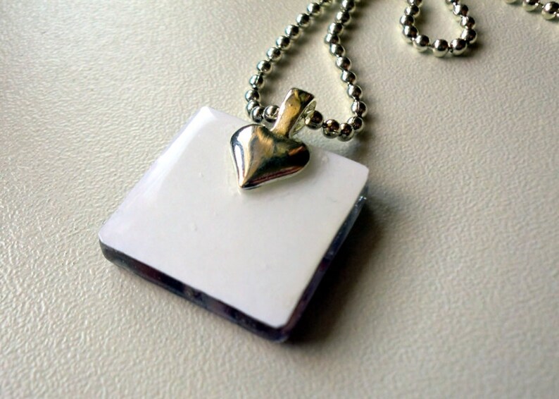 Button Candy Necklace Glass Tile Pendant Necklace Wearable Etsy