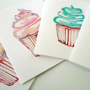 Cupcake Art Notecards (Ed. 2), Set of 4 Cards