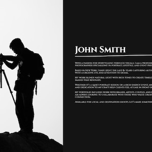 Digital Portfolio for Photography, Modern Digital Portfolio for Photographers
