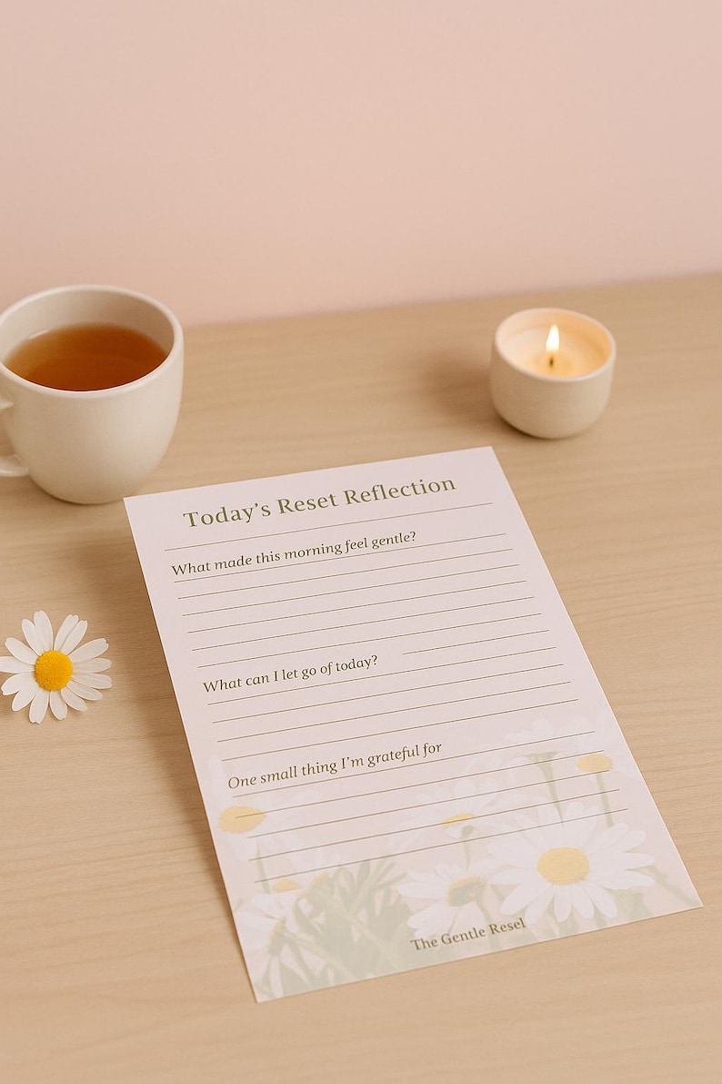 Morning Reset Routine Printable for Moms – 5-page Gentle Planner (PDF ...