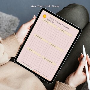 Morning Reset Routine Printable for Moms – 5-page Gentle Planner (PDF ...