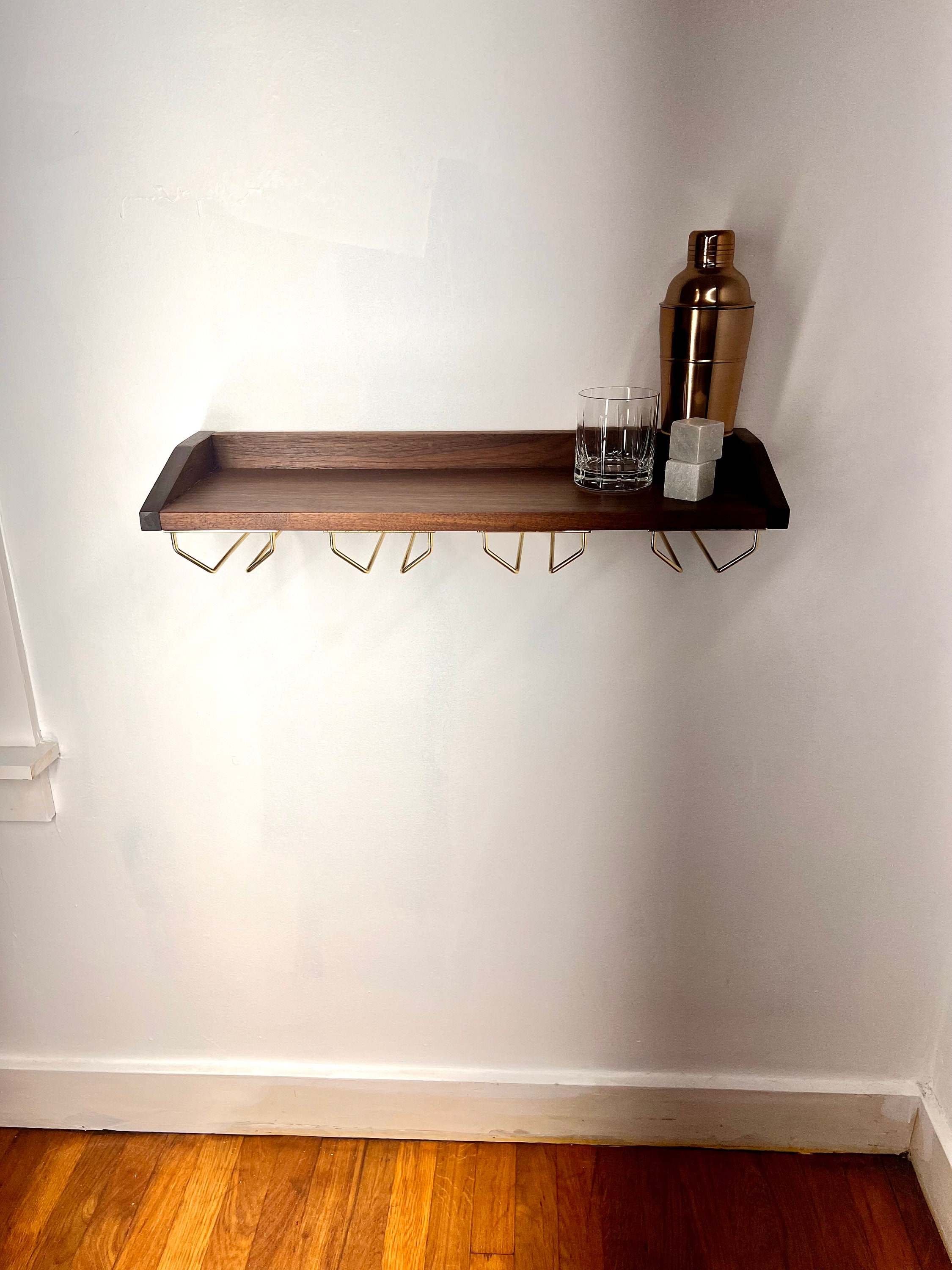 Floating Bar Wall Shelf Liquor Stand Floating Bar Cart Etsy