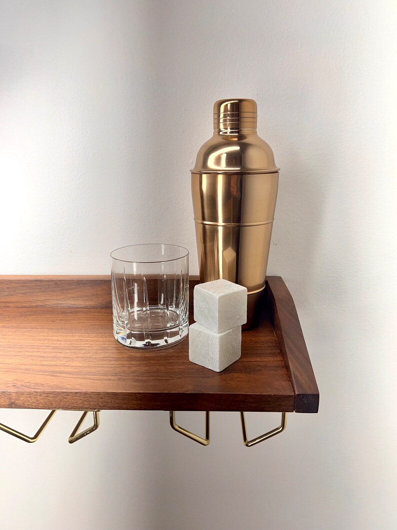 Floating Bar Wall Shelf Liquor Stand Floating Bar Cart Etsy