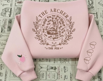 The Archer and The Fox Embroidered Sweater, OUABH Hoodie, Bookish Once Upon a Broken Heart Sweatshirt
