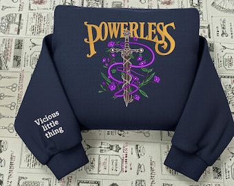 Powerless geborduurde trui, Kai & Paedyn-sweater, Vicious Little Thing Book-merchandise