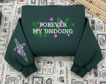 Forever My Undoing Powerless Embroidered Sweater, Powerless Book Merch, Kai and Paedyn Sweatshirt
