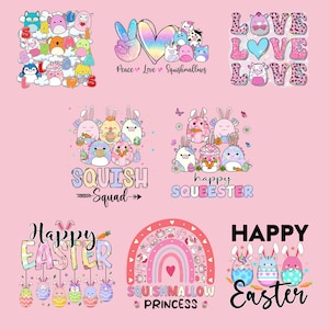 09 Png Squishmallow, Easter Squishmallow Png, Happy Squeester Png, Bunny Squishmallow Png, Cute Squishmallow Crew