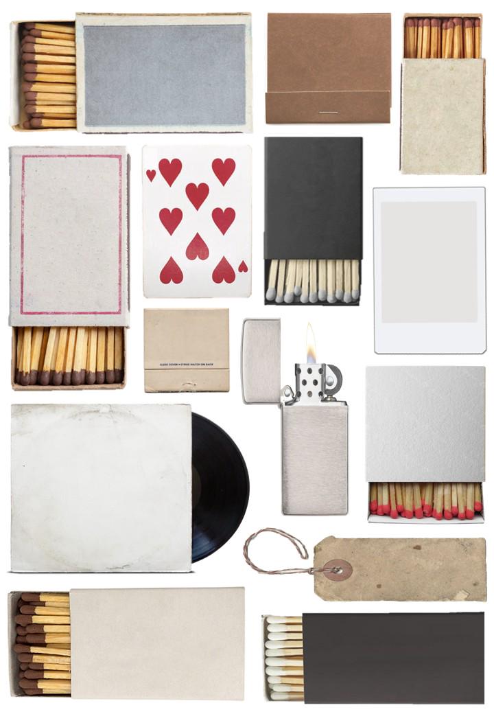 Match Box Print (Blue/Brown)