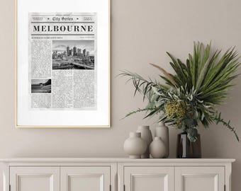Melbourne Newspaper Poster