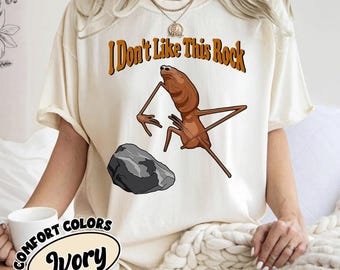 Marcus The Worm Comfort Colors® Shirt, I Don't Like This Rock Shirt, Marcus The Worm Meme T-shirt, Funny Meme Tee, Brain Rot Shirts