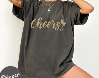 Cheers Shirt, Cheers Party Comfort Colors® shirt, Celebration Tee, Family Party Shirt, Bachelorette Shirt, Birthday Tee, Happy New Year Tee