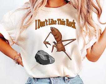 Marcus The Worm Shirt, I Don't Like This Rock Sweatshirt, Marcus The Worm Meme shirt, Funny Meme Hoodie, Brain Rot Shirts