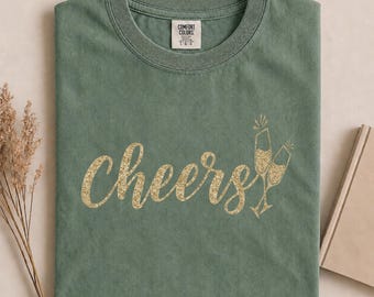 Cheers Graphic Tee, Celebration Comfort Colors Tee, Party Shirt, Family Party Shirt, Bachelorette Shirt, Birthday Tee, Adult & Kids Shirt