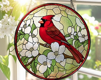 Hummingbird Stained Glass Suncatcher, Hummingbird Window Hanging, Bird Glass Art, Memory Sympathy Gift,Gifts for Mom or Grandma,Indoor Decor