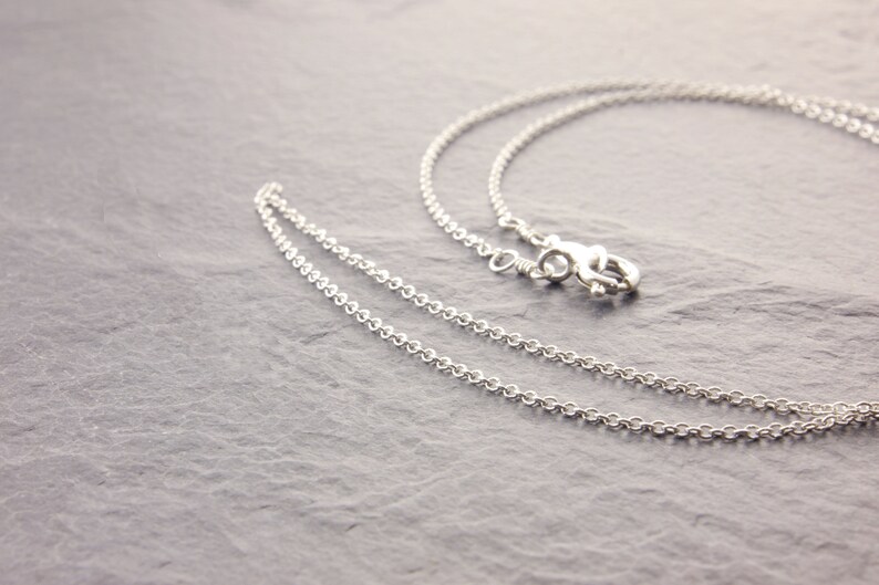 Sterling Silver Chain Necklace any length dainty chain 1s figure 8 chain choker necklace silver long chain necklace layering necklace