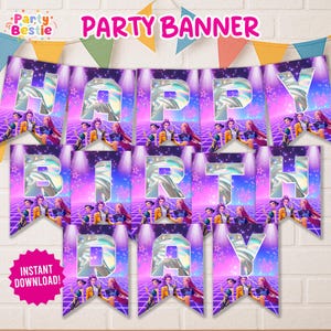Kpop Demon Hunter Party Banner, Kpop Demon Hunter Party Decor, Kpop Demon Hunter Party Needs, Kpop Demon Hunter Birthday Party