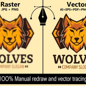 vector trace any logo or image urgently within 6 hours in Adobe illustrator or Corel Draw