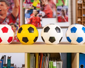 Spardose Fußball Lederoptik, verschiedene Farben