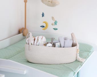 Aufbewahrungskorb Badezimmer, Korb für Toilettenpapier aus Baumwolle