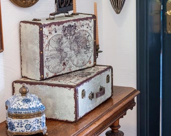 Vintage houten koffer VKO100 in diverse uitvoeringen en maten.